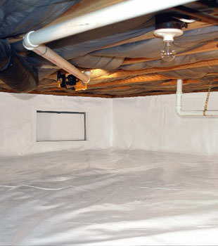 A complete crawl space repair system in Eagle River
