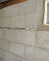Severely buckling foundation walls in a home in Hurley in need of repairs.