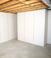 Fiberglass insulated basement wall system in L'Anse, MI and WI