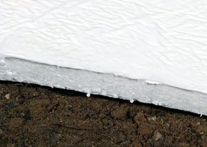 Insulation installed on a crawl space floor in Crystal Falls