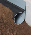 our drain installed instead of PVC piping or a drainage swale