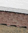 crawl space insulation installed in Phillips over our extra large drainage matting