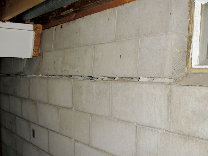 Foundation Repair Contractor Marquette Iron Mountain Ashland Severely Buckling Foundation Walls In A Home Baraga Need Of Repairs
