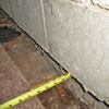 Foundation wall separating from the floor in Lac Du Flambeau home