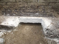 Preparing the foundation footing for a home foundation repair in Woodruff