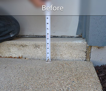 Walkway sinking & settlement in MI and WI