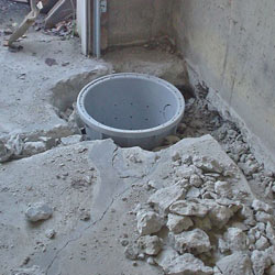 Placing a sump pit in a Washburn home