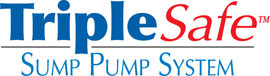 Sump pump system logo for our TripleSafe™, available in areas like Mercer