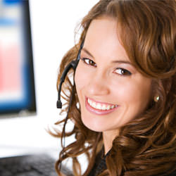 A basement waterproofing customer service specialist in Ironwood scheduling an appointment.