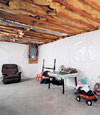 CleanSpace® basement wall vapor barrier installed in Atlantic Mine